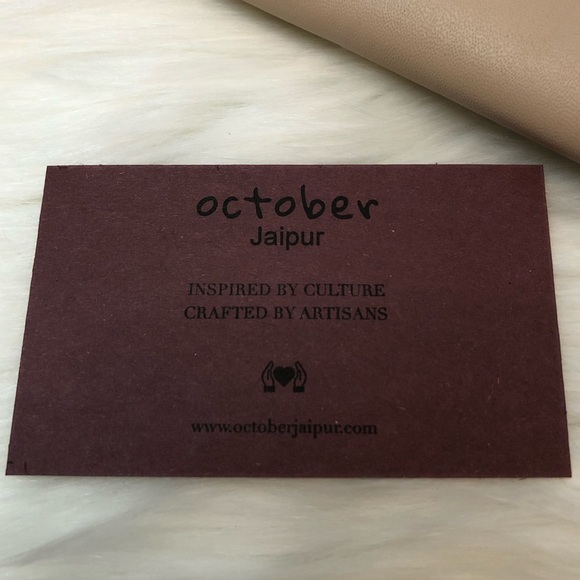 October Jaipur Vegan Faux Leather Envelope Clutch - Picture 6 of 8